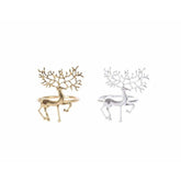 Decoris Alloy Reindeer Napkin Ring - 2 Assorted Colors